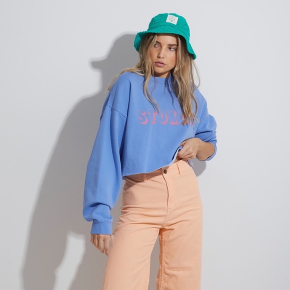 🔆BILLABONG🔆 HEY GDAY CROPPED CREW SWEATSHIRT - Picture 3 of 12